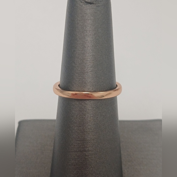 New 18k Gold Plated Pink & Silver Filigree Gemstone Ring Size 6 - Picture 3 of 6